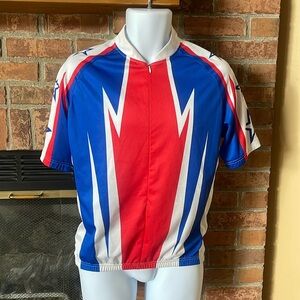 Nashbar Red White & Blue Cycling Jersey